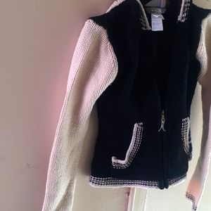 Womens L The North Face Knit Zip up Sweater sz S / P